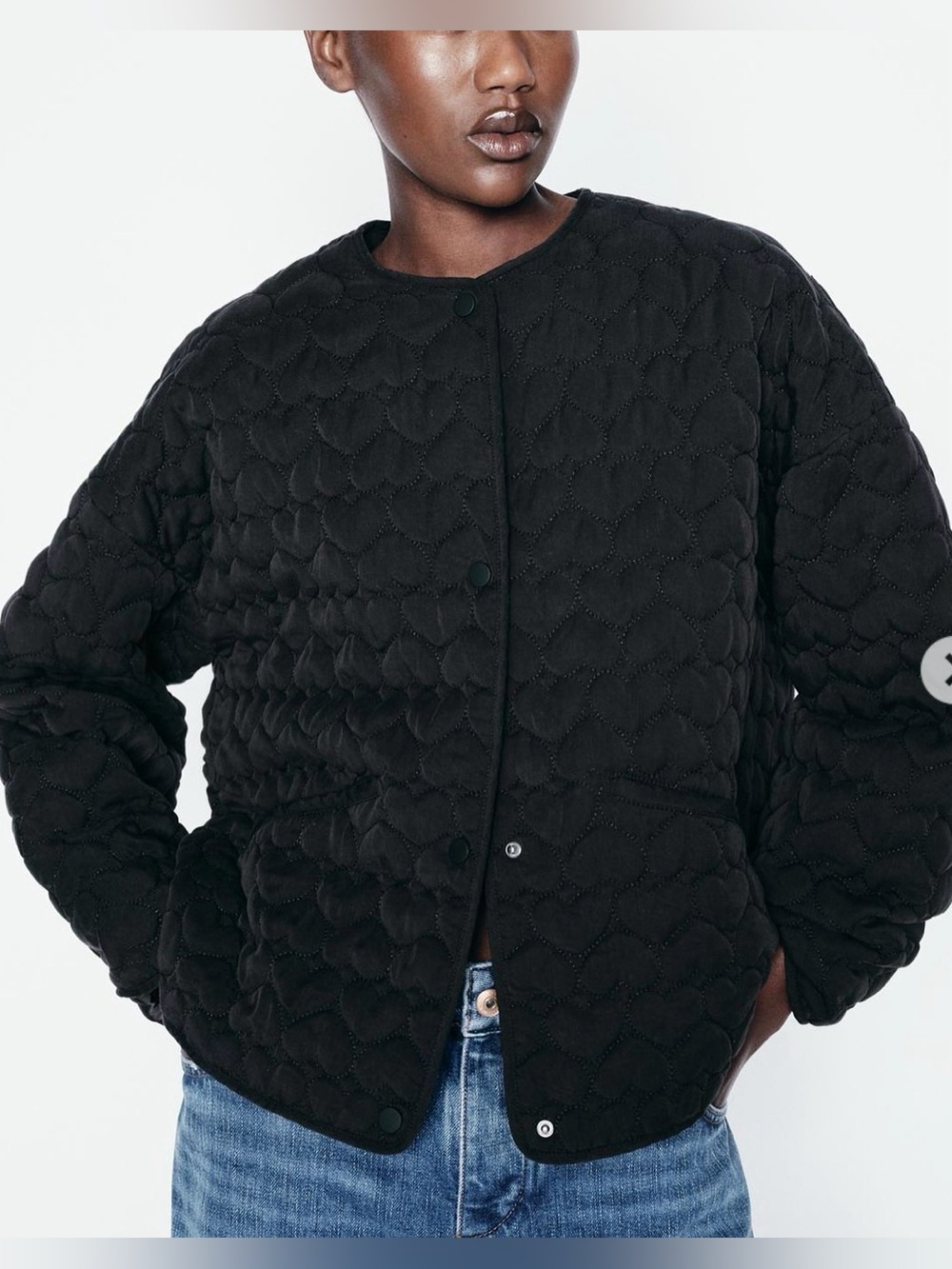 Zara heart puffer jacket
